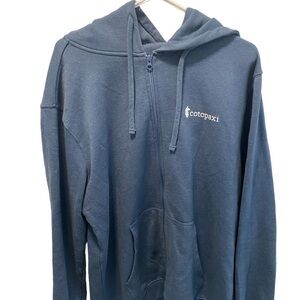 Cotopaxi Full zip blue hoodie